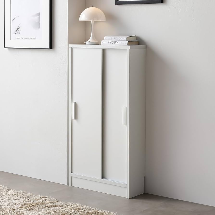 Amazon.co.jp: RASIK サイドボード 薄型 スリム収納 約幅45×奥行